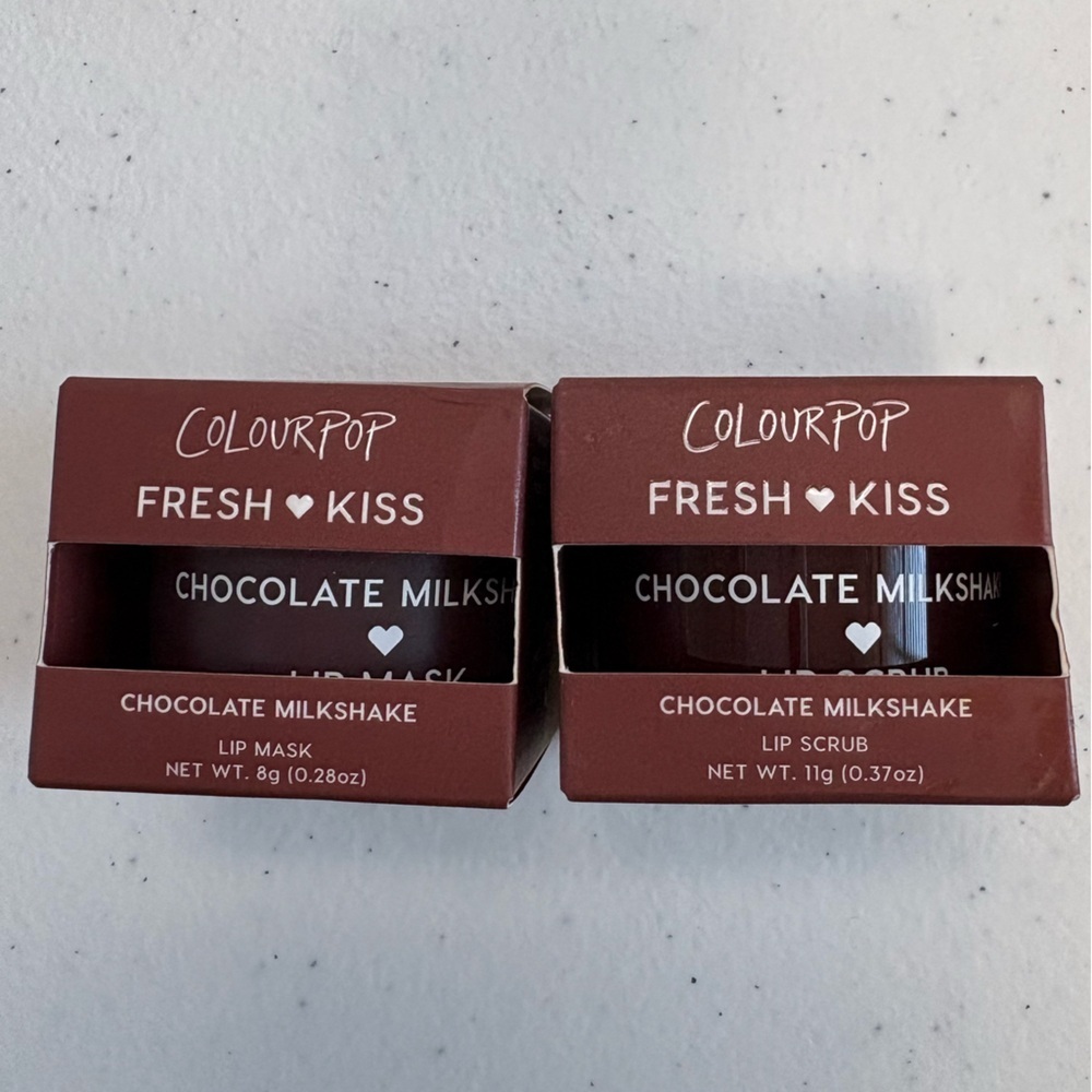 COLOURPOP CHOCOLATE MILKSHAKE LIP MASK & SCRUB NEW